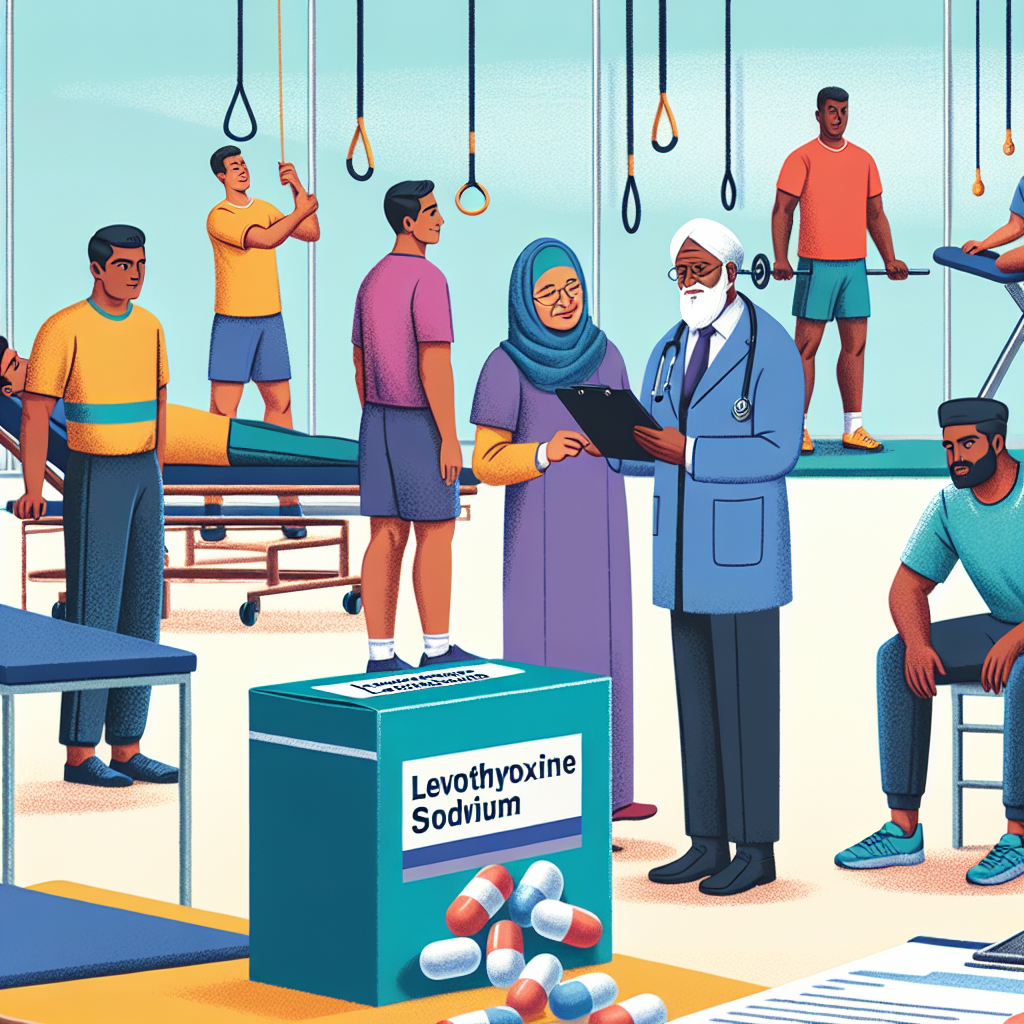 Sportmedizinische Behandlung von Patienten mit Levothyroxine sodium.